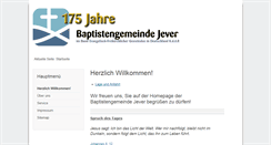 Desktop Screenshot of baptisten-jever.de